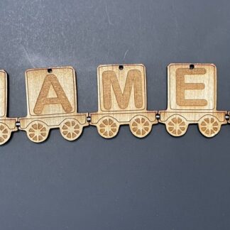 Train Name Decoration Ornament